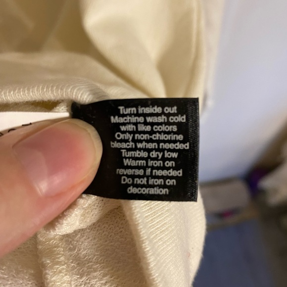 Lane Bryant ladies cream long sleeve sweatshirt “All in this Together” - Picture 6 of 11